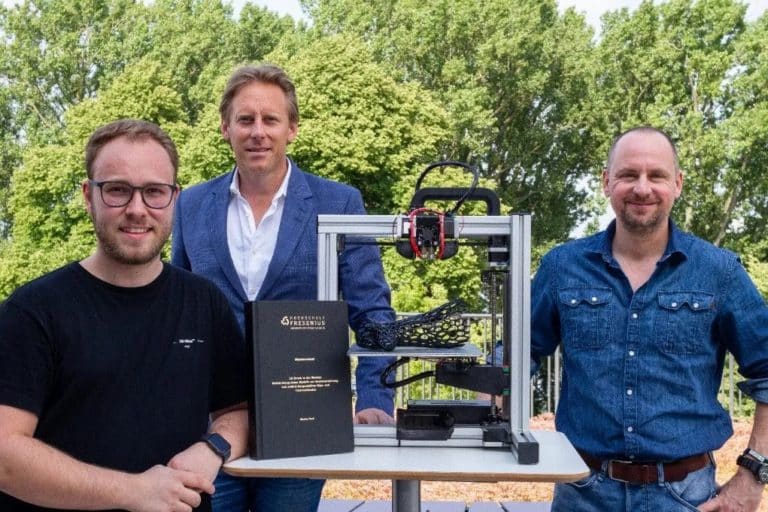 Der Gipsverband aus dem 3DDrucker Hochschule Fresenius