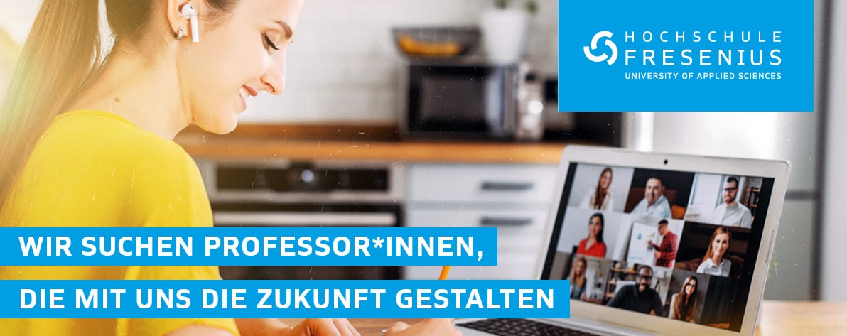 Professor:in im Bereich Soziale Arbeit - Hochschule Fresenius gemeinnützige Trägergesellschaft mbH - Cognos AG - Header