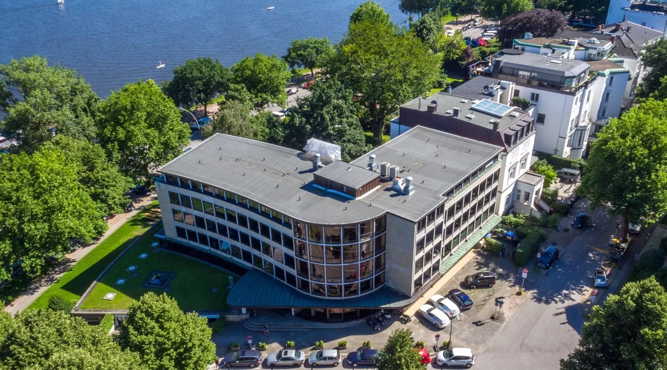 Der Campus der Hochschule Fresenius in Hamburg.